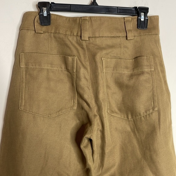 Vince | Women’s High Waisted Wide Leg Washed Thick Linen Blend Pants Size 6 - Picture 4 of 8